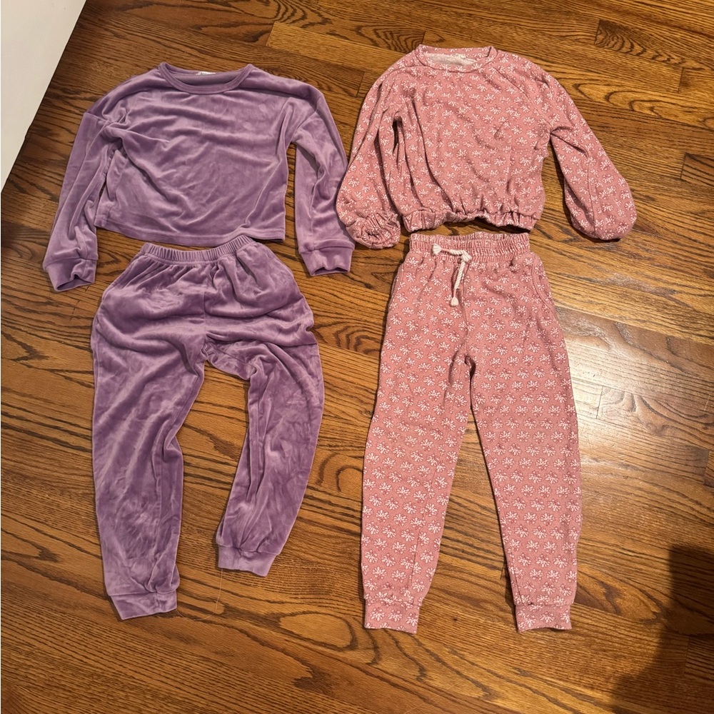 Cozy Kids Lounge wear Sets - Purple and Pink